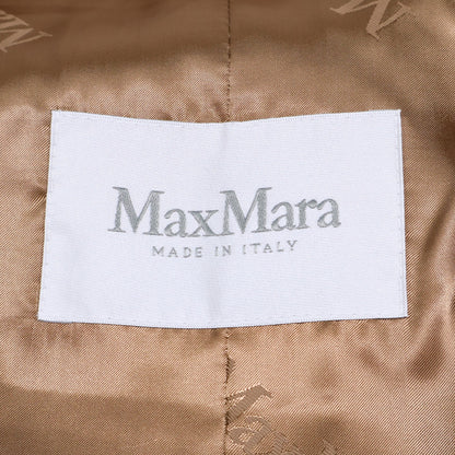 Max Mara マックスマーラ 【美品/国内正規】10161313600 キャメルｘシルク テディベア アイコン コート