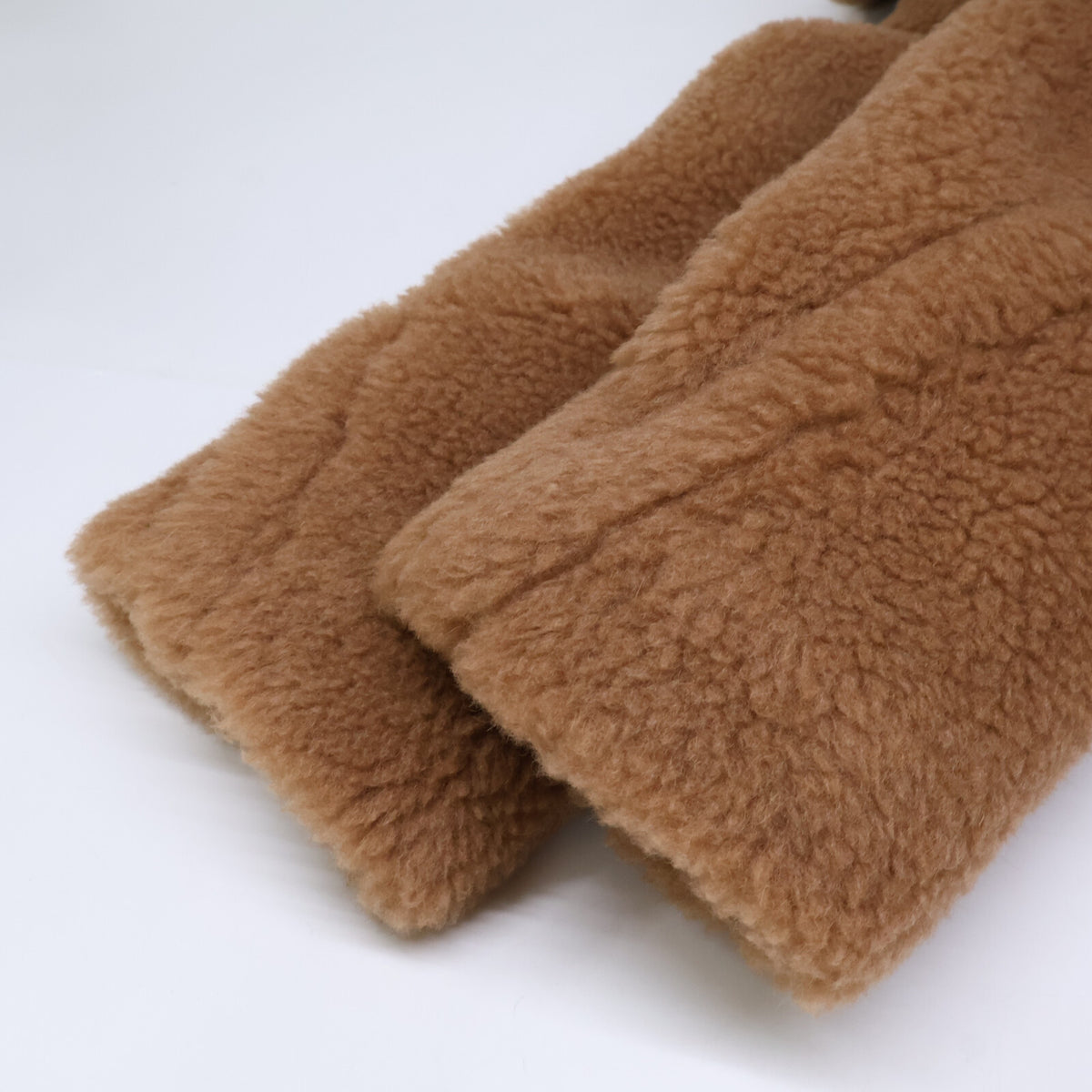 Max Mara マックスマーラ 【美品/国内正規】10161313600 キャメルｘシルク テディベア アイコン コート