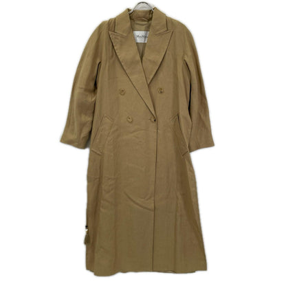 Max Mara マックスマーラ 112101126 ベージュ　ピュアリネン アトリエリネンコート　トレンチコート コート
