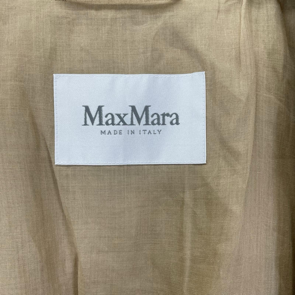 Max Mara マックスマーラ 112101126 ベージュ　ピュアリネン アトリエリネンコート　トレンチコート コート