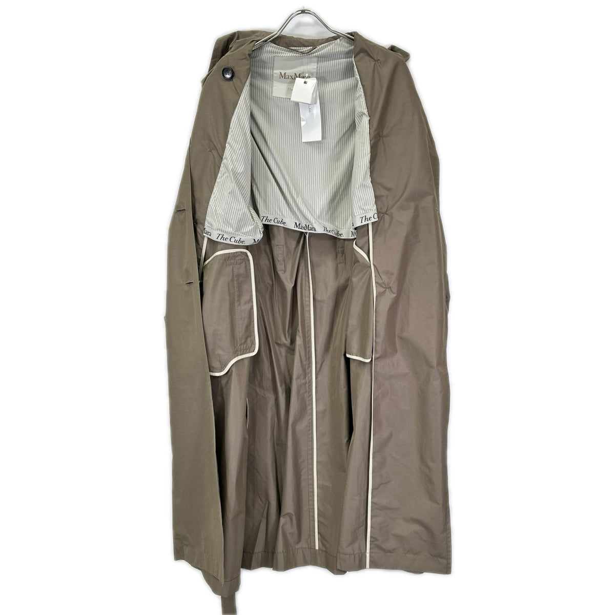 Max Mara マックスマーラ 902103176 24SS 【THE CUBE】ブラウン オーバーサイズ トレンチコート コート