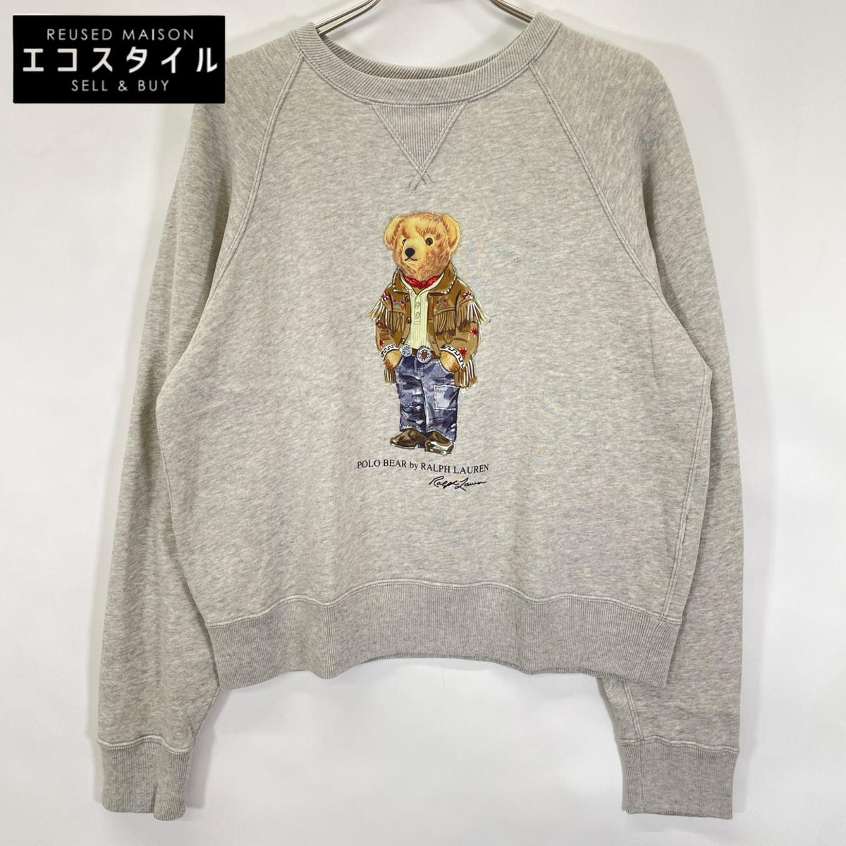 POLObyRalphLauren ポロラルフローレン グレー ウエスタンポロベア スウェットトレーナー トップス