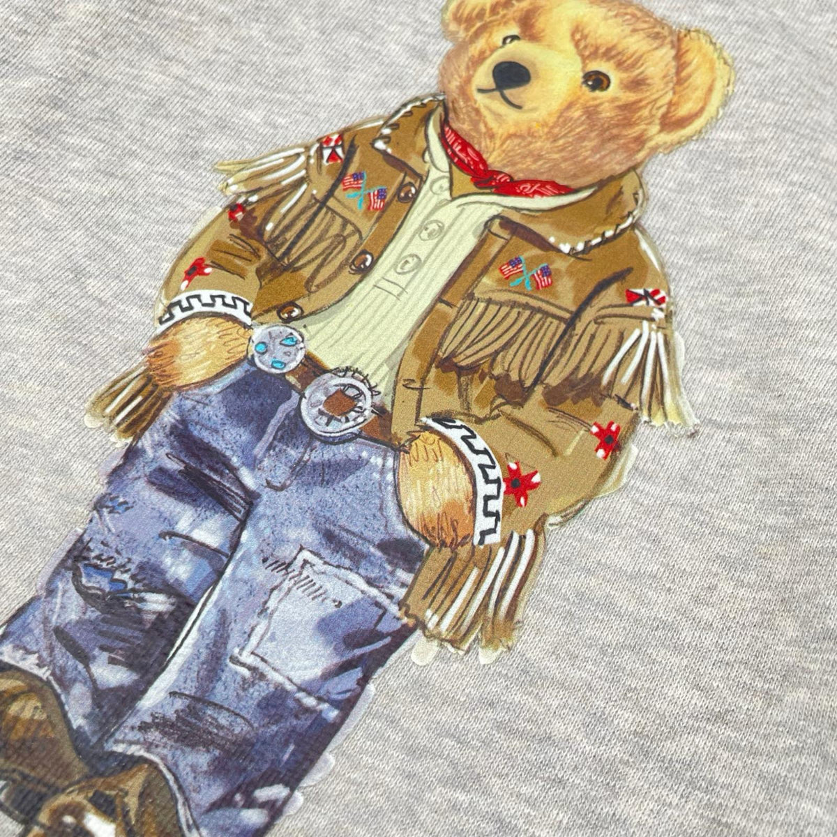 POLObyRalphLauren ポロラルフローレン グレー ウエスタンポロベア スウェットトレーナー トップス