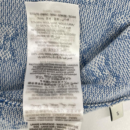 GUCCI グッチ 574162 ブルー GG ロゴ ニット ストライプ トリム ウール カーディガン トップス