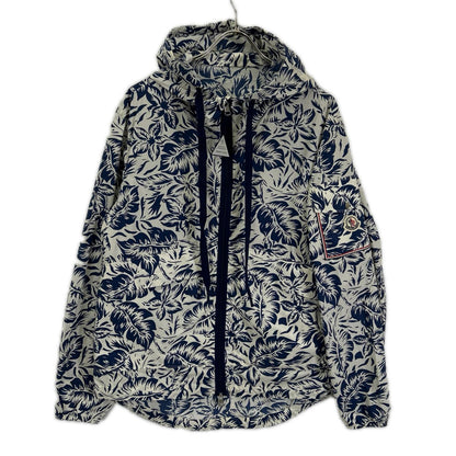 MONCLER モンクレール 22SS ホワイト×ネイビー ボタニカル EBIZO ジップアップジャケット ジャケット