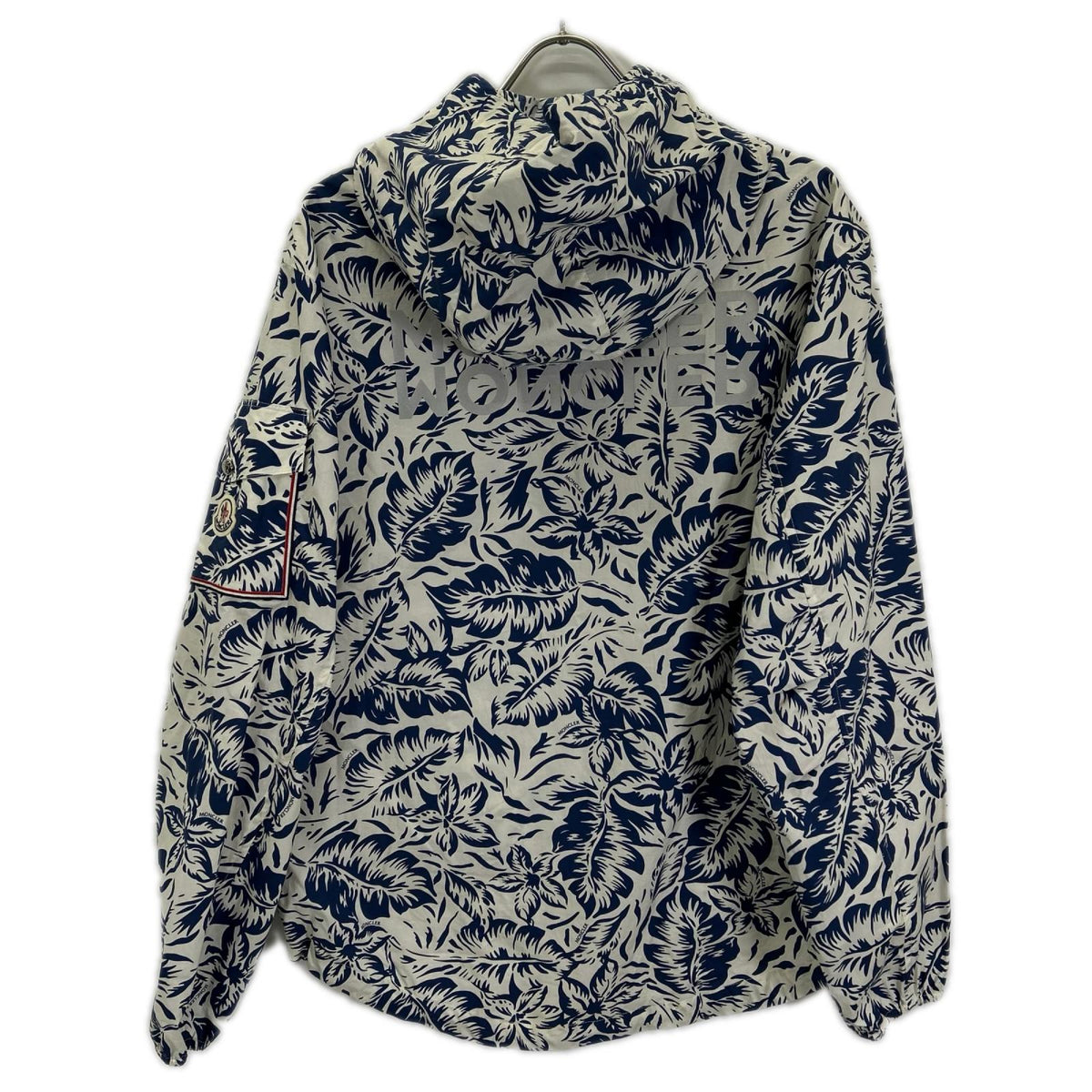 MONCLER モンクレール 22SS ホワイト×ネイビー ボタニカル EBIZO ジップアップジャケット ジャケット