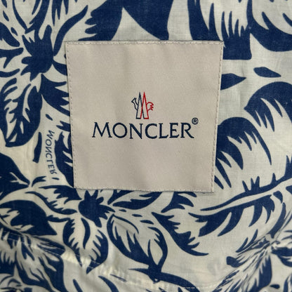 MONCLER モンクレール 22SS ホワイト×ネイビー ボタニカル EBIZO ジップアップジャケット ジャケット