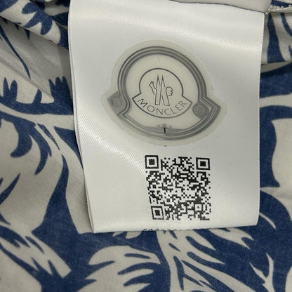 MONCLER モンクレール 22SS ホワイト×ネイビー ボタニカル EBIZO ジップアップジャケット ジャケット