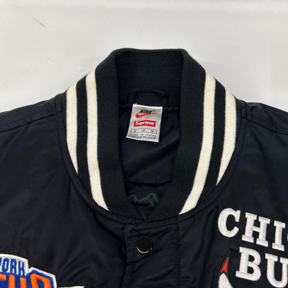 Supreme シュプリーム 【×NIKE】【×NBA】18SS AO3631-010 ブラック ナイロン ウォームアップジャケット スタジアムジャケット ジャケット