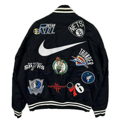 Supreme シュプリーム 【×NIKE】【×NBA】18SS AO3631-010 ブラック ナイロン ウォームアップジャケット スタジアムジャケット ジャケット