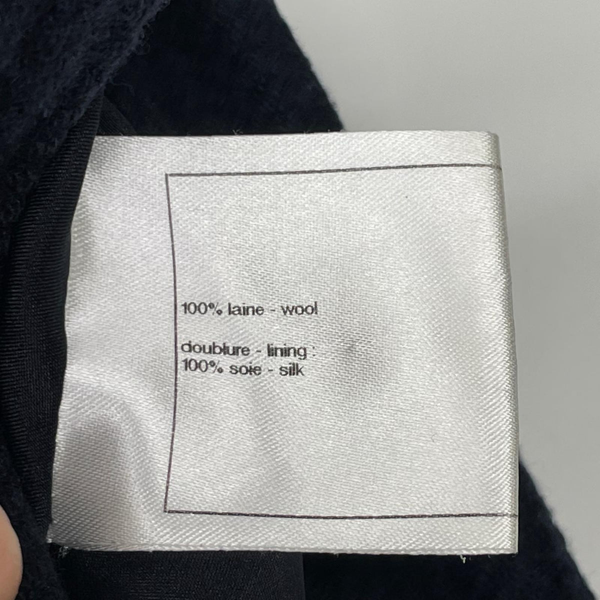 CHANEL シャネル P44591V32677 ネイビー ウール100 ココマークボタン ポケットデザイン スカート スカート