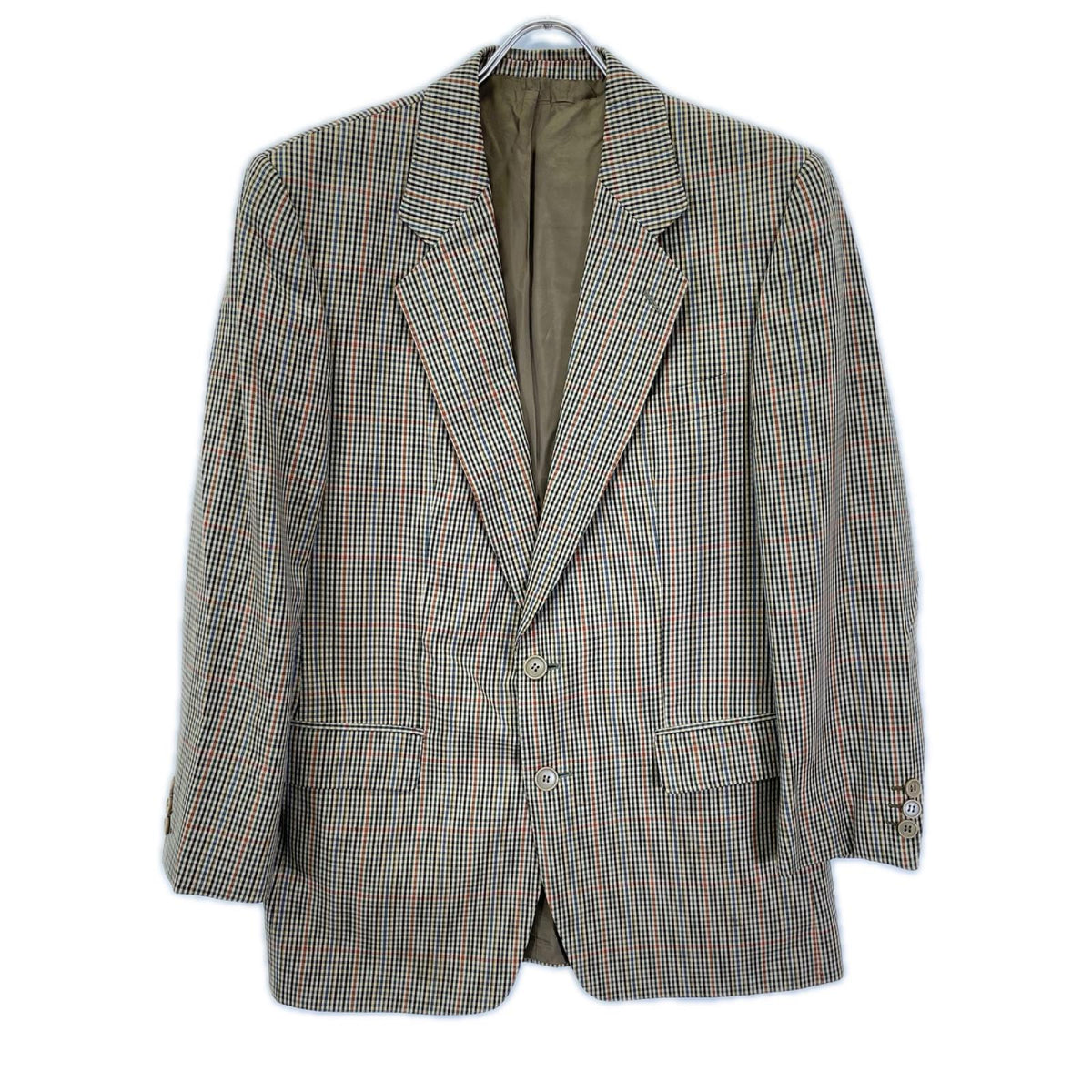 Adriano Cifonelli アドリアーノチフォネリ 80s-90s ブラウン Scabal Super 100 ヴィンテージ チェック ジャケット ジャケット