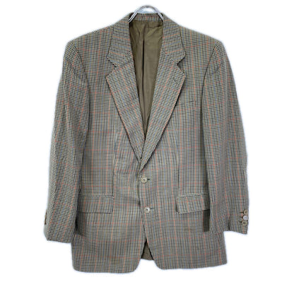 Adriano Cifonelli アドリアーノチフォネリ 80s-90s ブラウン Scabal Super 100 ヴィンテージ チェック ジャケット ジャケット