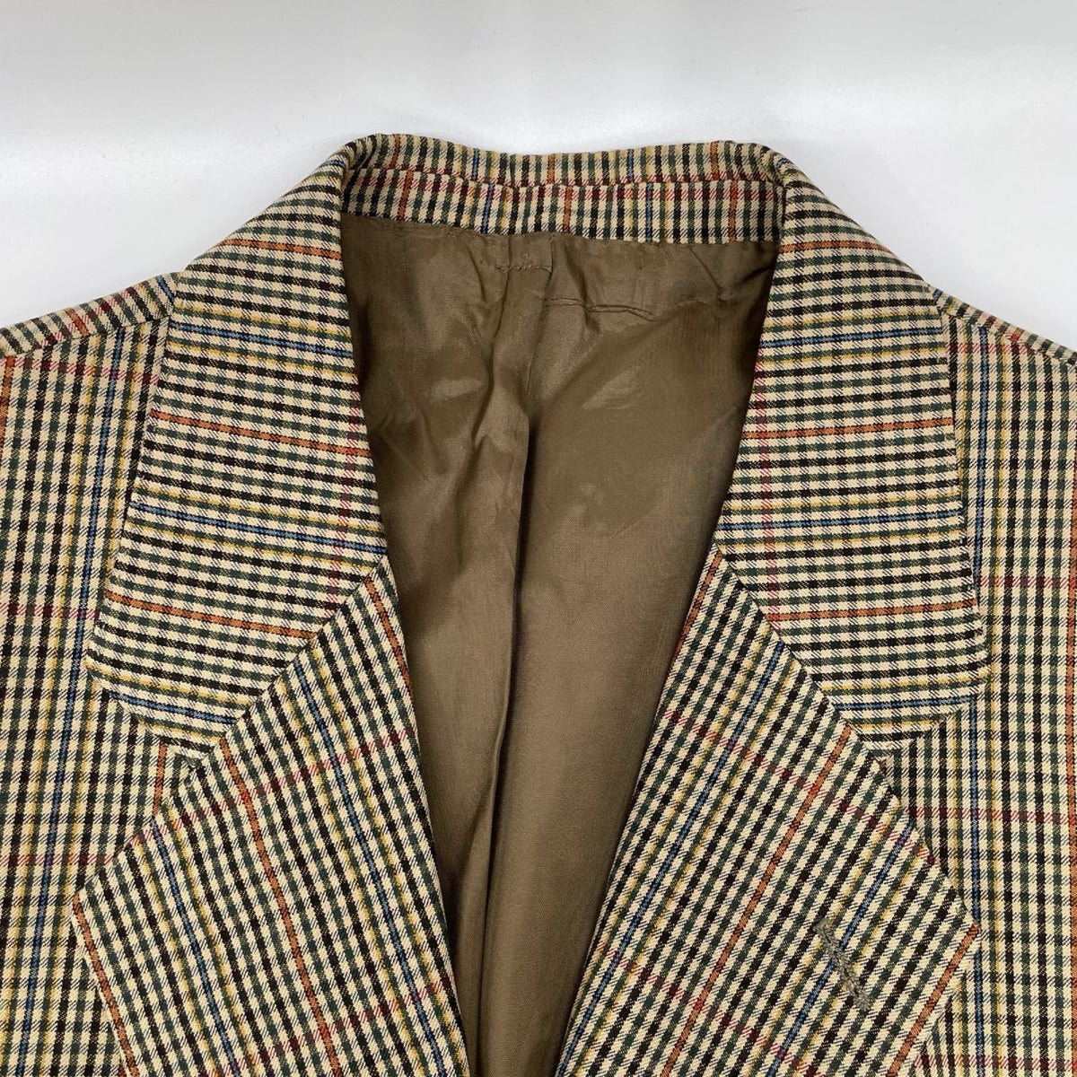Adriano Cifonelli アドリアーノチフォネリ 80s-90s ブラウン Scabal Super 100 ヴィンテージ チェック ジャケット ジャケット