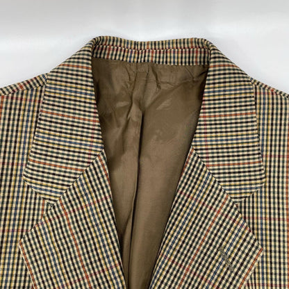 Adriano Cifonelli アドリアーノチフォネリ 80s-90s ブラウン Scabal Super 100 ヴィンテージ チェック ジャケット ジャケット