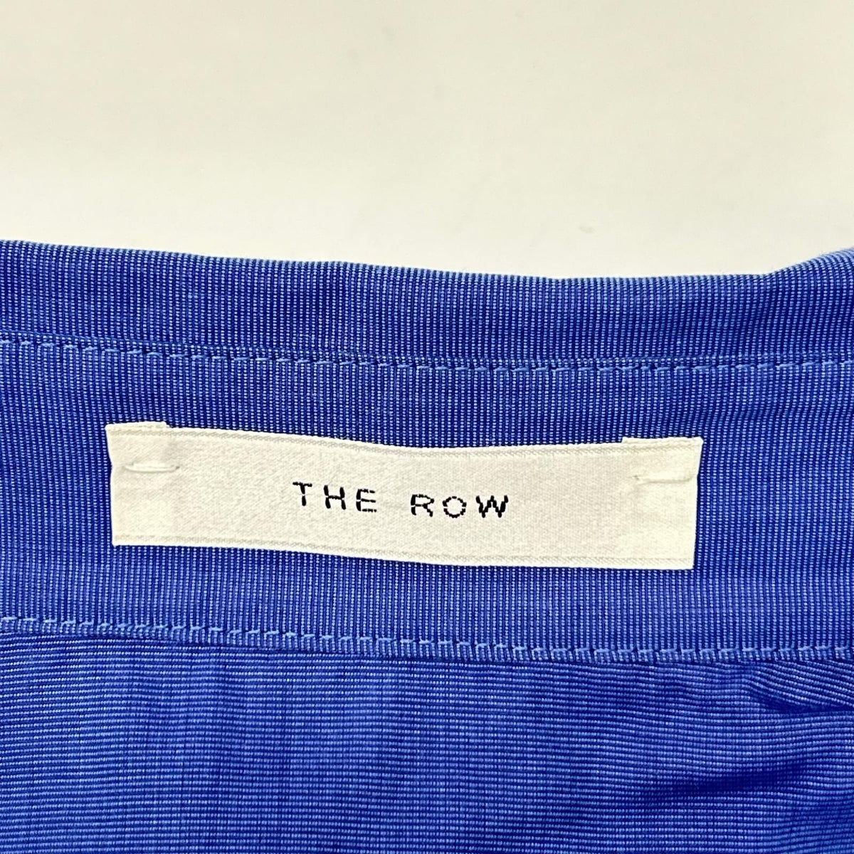 THE ROW ザ ロウ AL106 ブルー コットン オーバーサイズ 長袖シャツ トップス