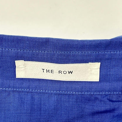 THE ROW ザ ロウ AL106 ブルー コットン オーバーサイズ 長袖シャツ トップス