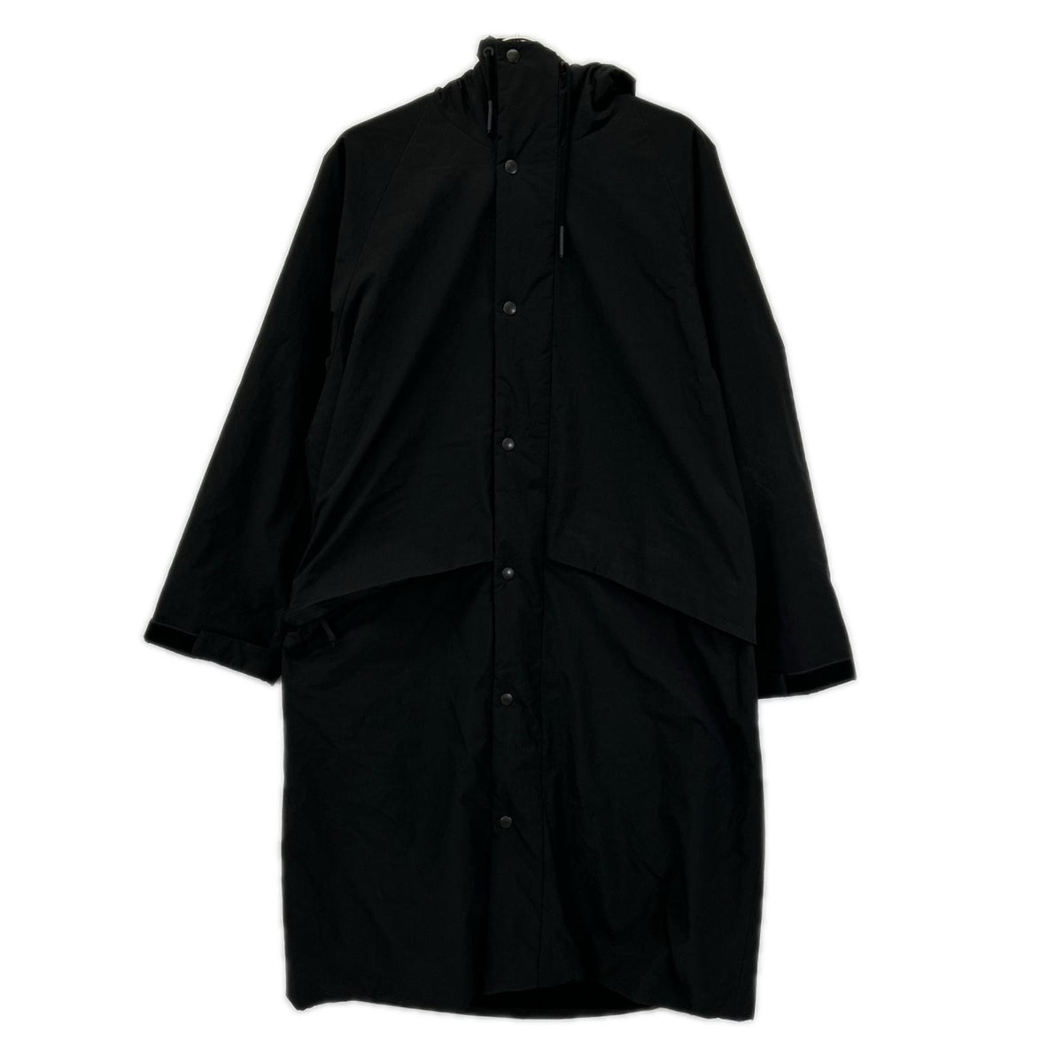 ATON エイトン 22AW ブラック ASAKO ナイロン フーディーコート コート