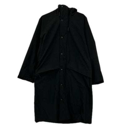 ATON エイトン 22AW ブラック ASAKO ナイロン フーディーコート コート