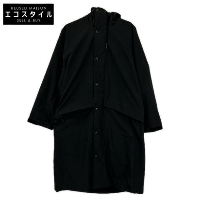 ATON エイトン 22AW ブラック ASAKO ナイロン フーディーコート コート
