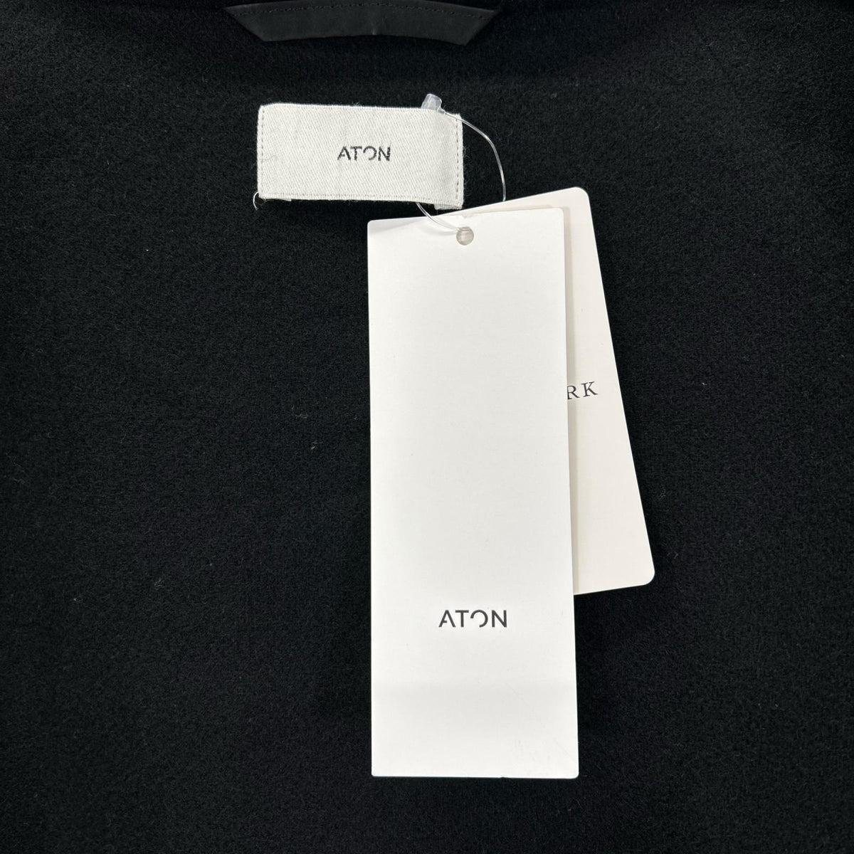 ATON エイトン 22AW ブラック ASAKO ナイロン フーディーコート コート