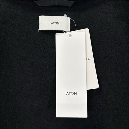 ATON エイトン 22AW ブラック ASAKO ナイロン フーディーコート コート