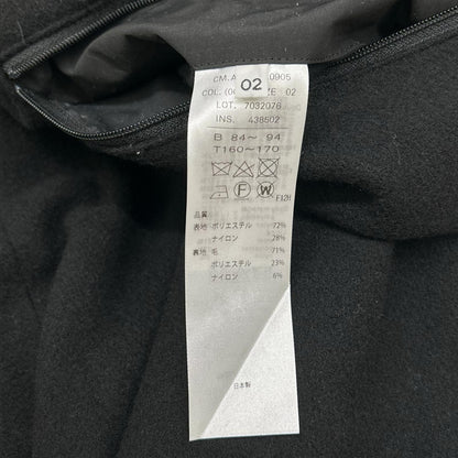 ATON エイトン 22AW ブラック ASAKO ナイロン フーディーコート コート