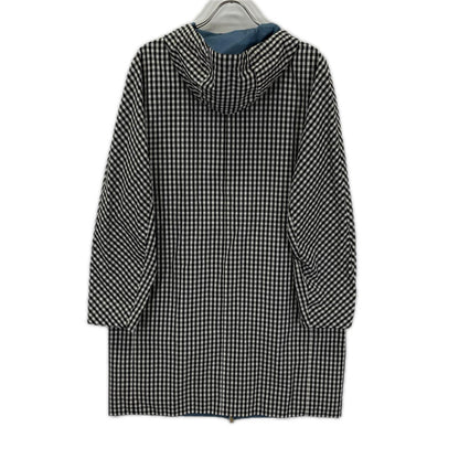 HERNO ヘルノ PA0020D ブルー×ホワイト チェック リバーシブルコート コート