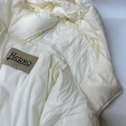 HERNO ヘルノ PI001538D ホワイト ウールコンビショートダウンジャケット ジャケット