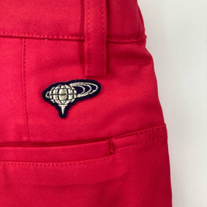 BEAMS GOLF 粉色抽褶牛津短裤 下装