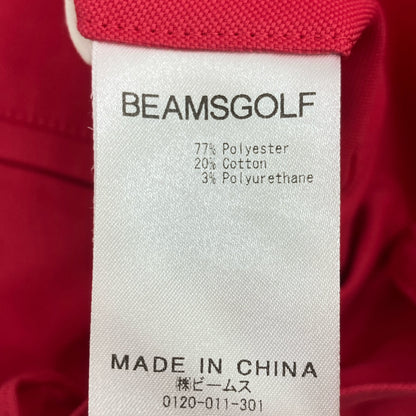 BEAMS GOLF 粉色抽褶牛津短裤 下装