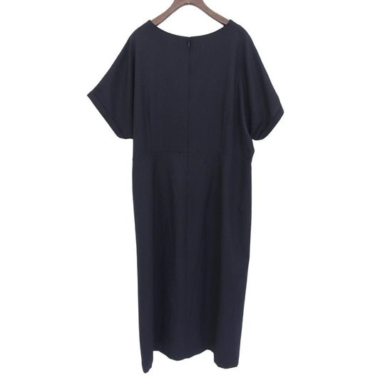 Excellent Condition Linen-Look Style-Enhancing Dress for Women, Navy, 127-58013 24SS Dress - Women
