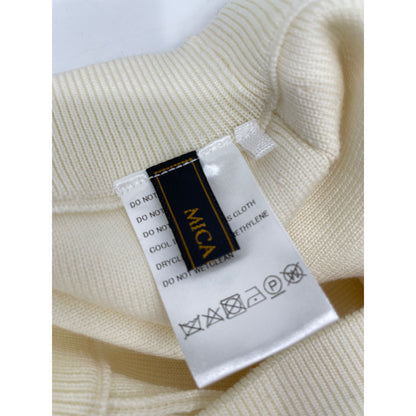 MICA & DEAL マイカアンドディール アイボリー side slit knit pant 0121303161 ボトムス