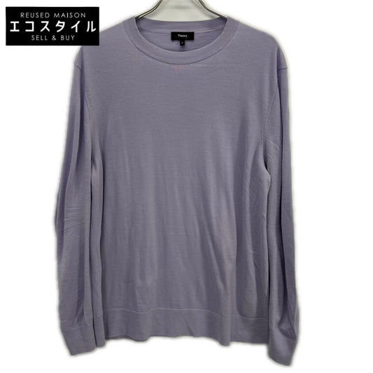 2024 Purple Wool Regal Wool Crew Neck Pullover Top XL Men's