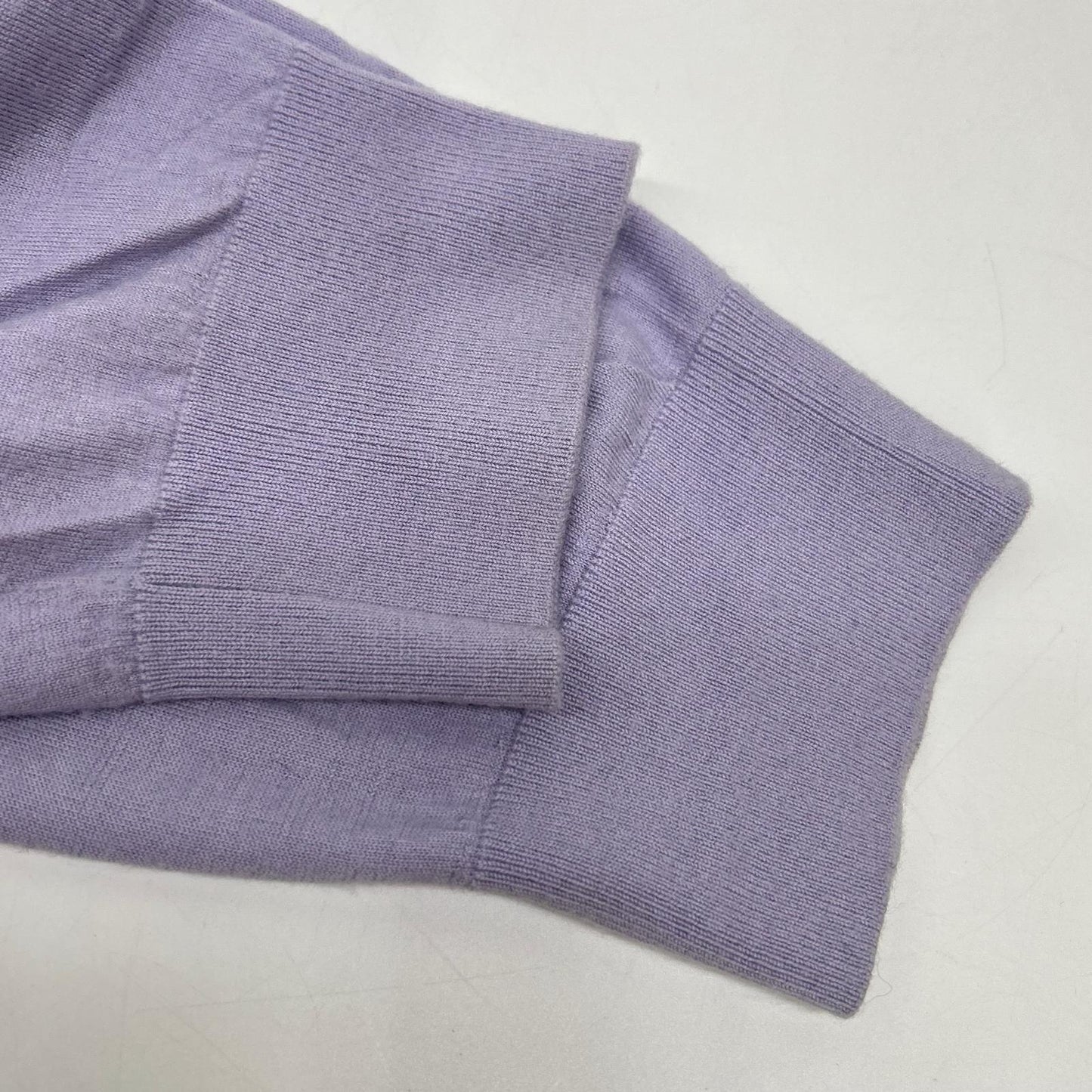 Theory セオリー 24年製パープル ウール Regal Wool Crew Neck PO トップス
