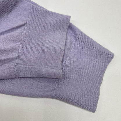 Theory セオリー 24年製パープル ウール Regal Wool Crew Neck PO トップス