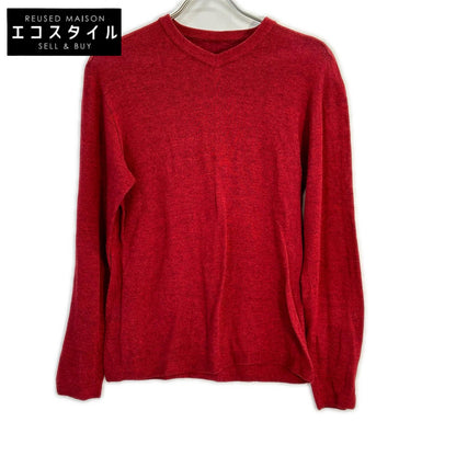 45R Red Cotton Choga-ze Knit Sweater Top 1
