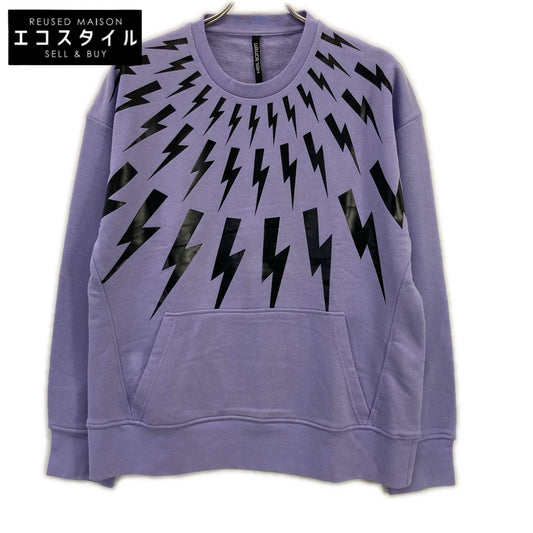 21SS Purple Print Thunder Pattern Trainer Top Men's