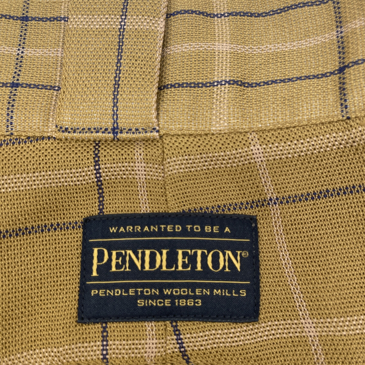 PENDLETON Khaki Plaid Pants Bottoms M Women's
