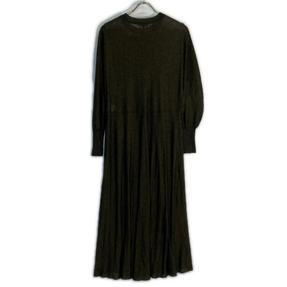 DES PRES Rayon Polyester Sheer Dolman Sleeve Dress, Dress, F