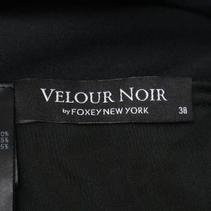 VELOUR NOIR 丝绒黑 40455 黑色丝绒短裤 下装 38 女士