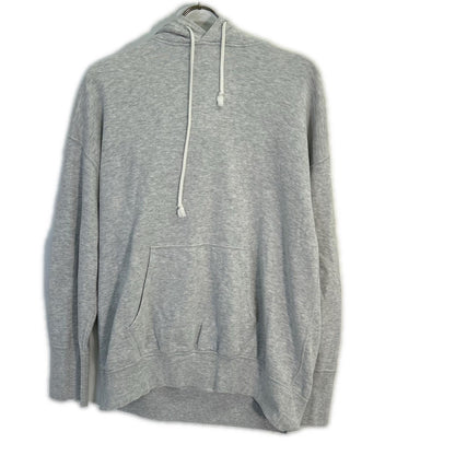 GALERIE VIE Grey Cotton Jersey Hooded Parka Top S