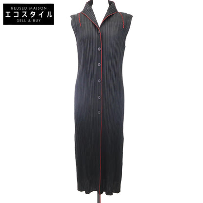 PLEATS PLEASE PP31-JE623 Face Print Sleeveless Dress