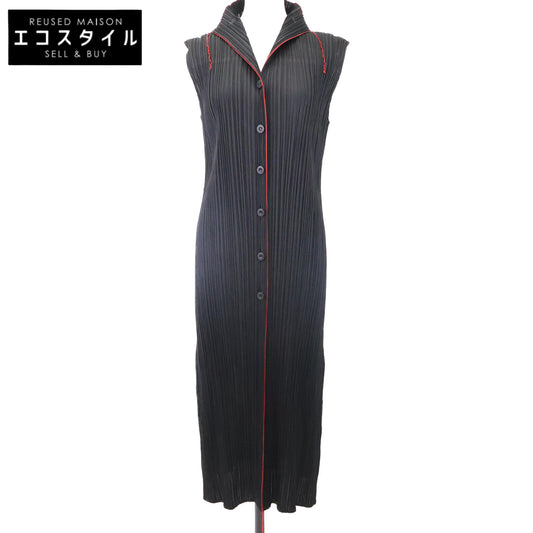 PLEATS PLEASE プリーツプリーズ PP31-JE623 フェイス柄 ノースリーブ ワンピース ワンピース