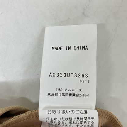 martinique 马丁尼克 【l'heritage】驼色乔其纱泽西套头衫 上衣 均码