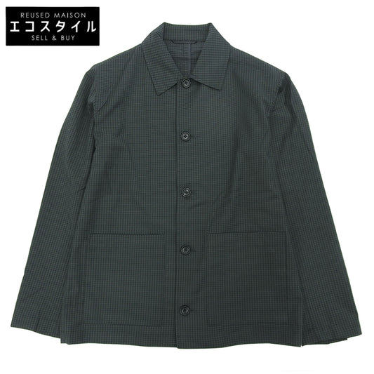 Green label relaxing Green Label Relaxing Excellent Condition Wool Blend Coverall Shirt Jacket Men's Green x Black S Jacket S