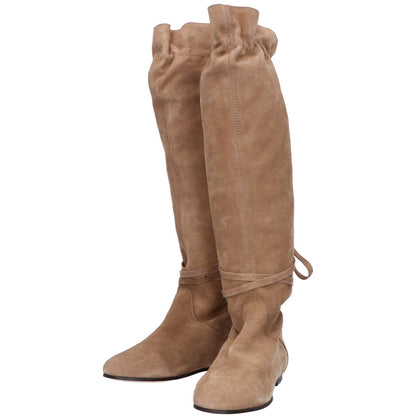 JOE SANCHEZ Suede Long Boots Shoes 36 [Like New]