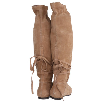 JOE SANCHEZ Suede Long Boots Shoes 36 [Like New]