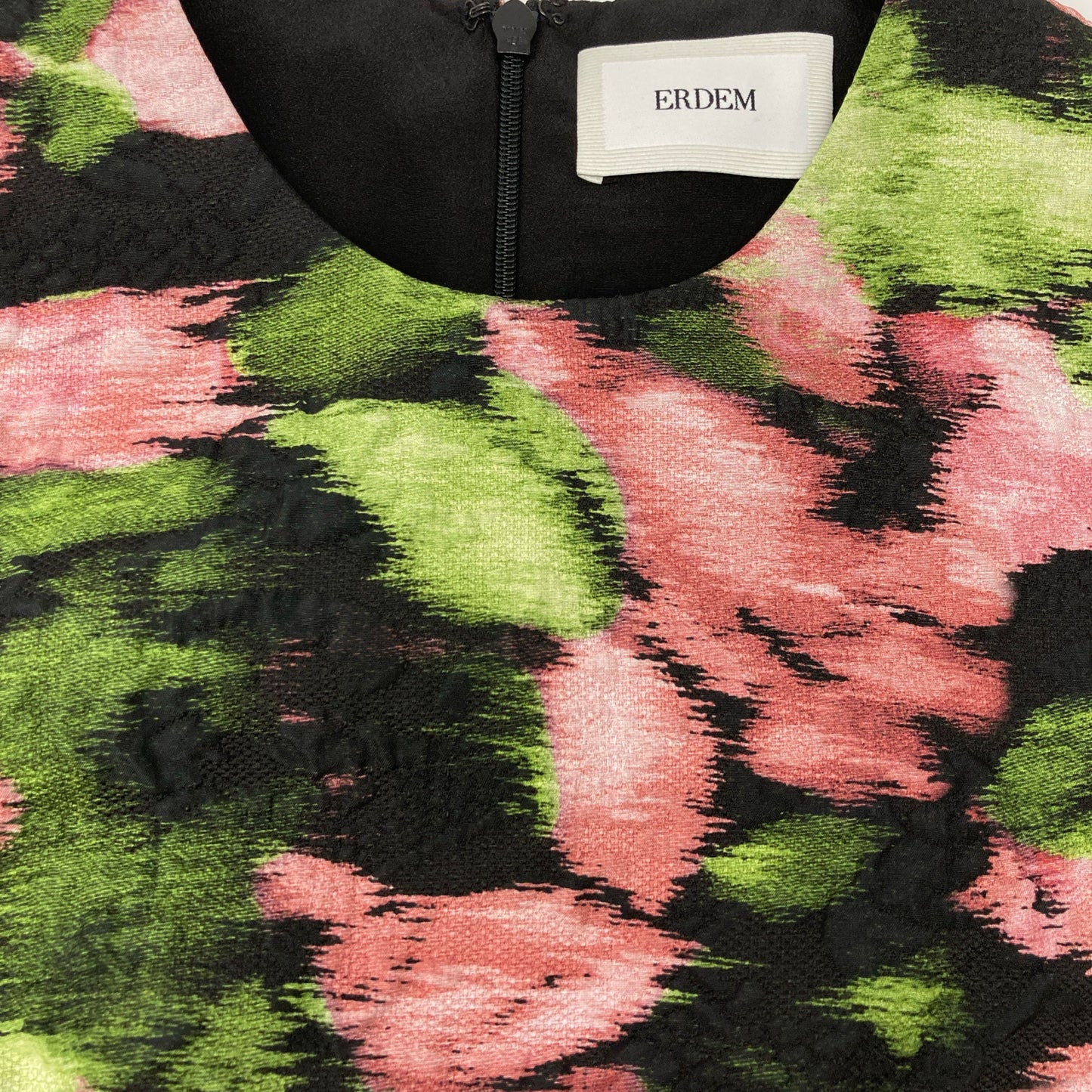 ERDEM F1D914 Black Floral Dress 24FW Dress