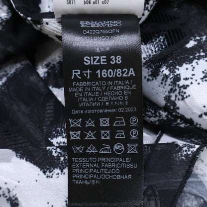 ERMANNO SCERVINO 艾尔曼诺·谢尔维诺 ES9861162 黑白蕾丝花卉无袖连衣裙